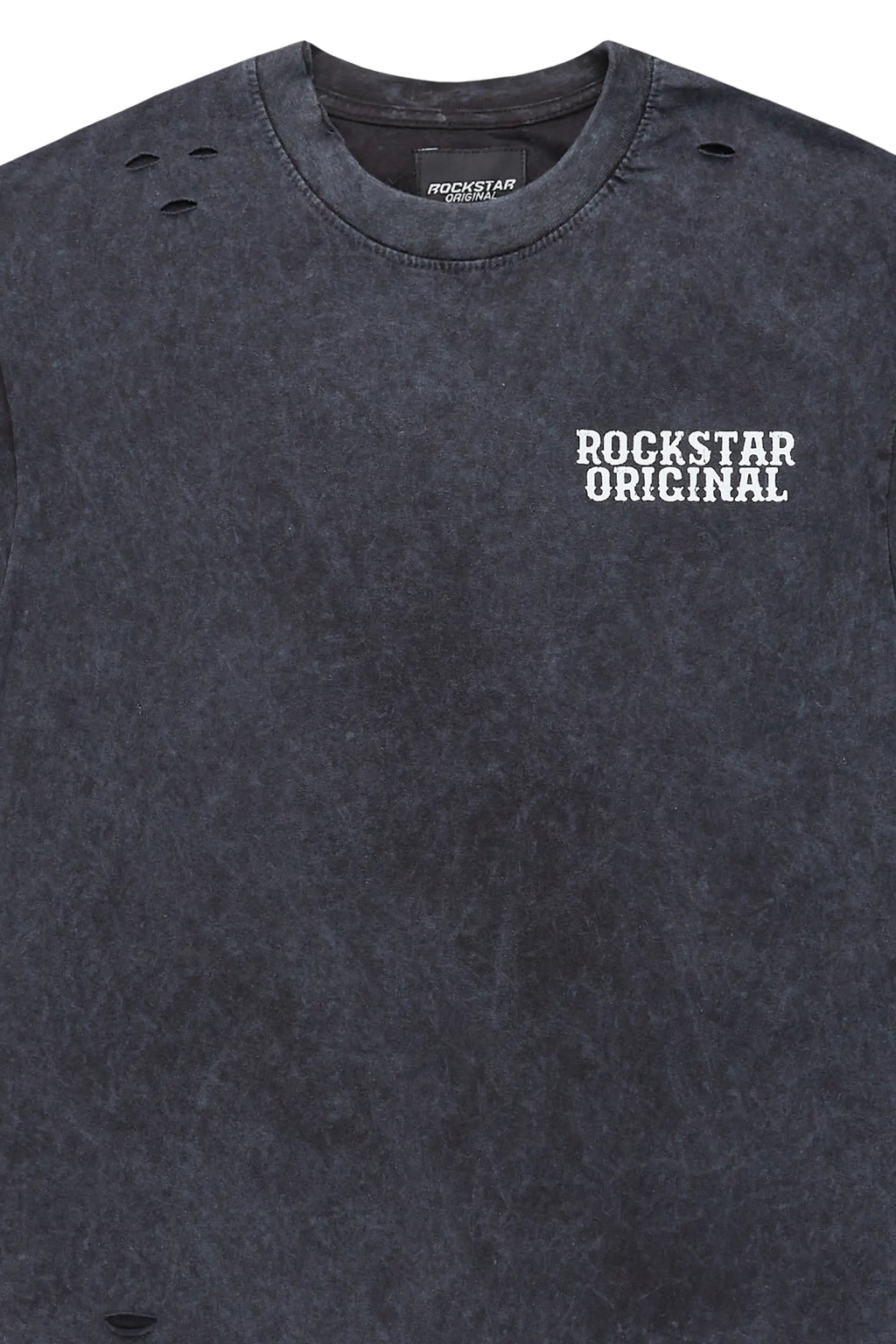 Posse Vintage Black Distressed Oversized T-Shirt