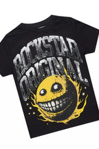 Boys Parsons Black/Yellow T-Shirt/Stacked Flare Jean Set