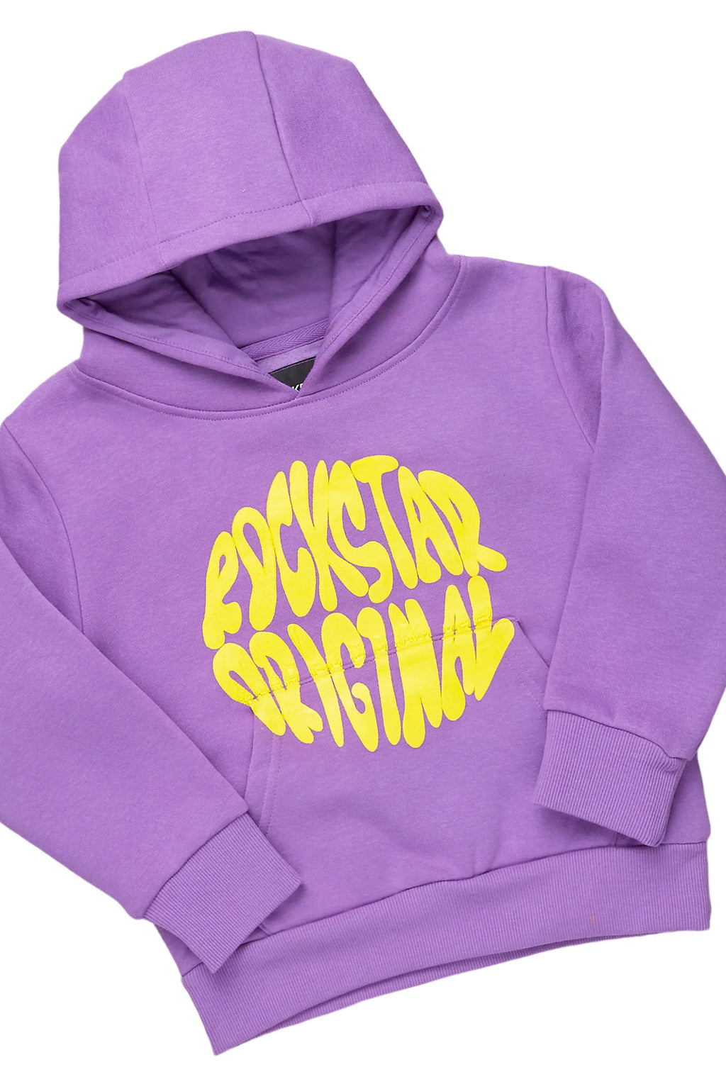 Girls Rayna Purple Stacked Pant Set