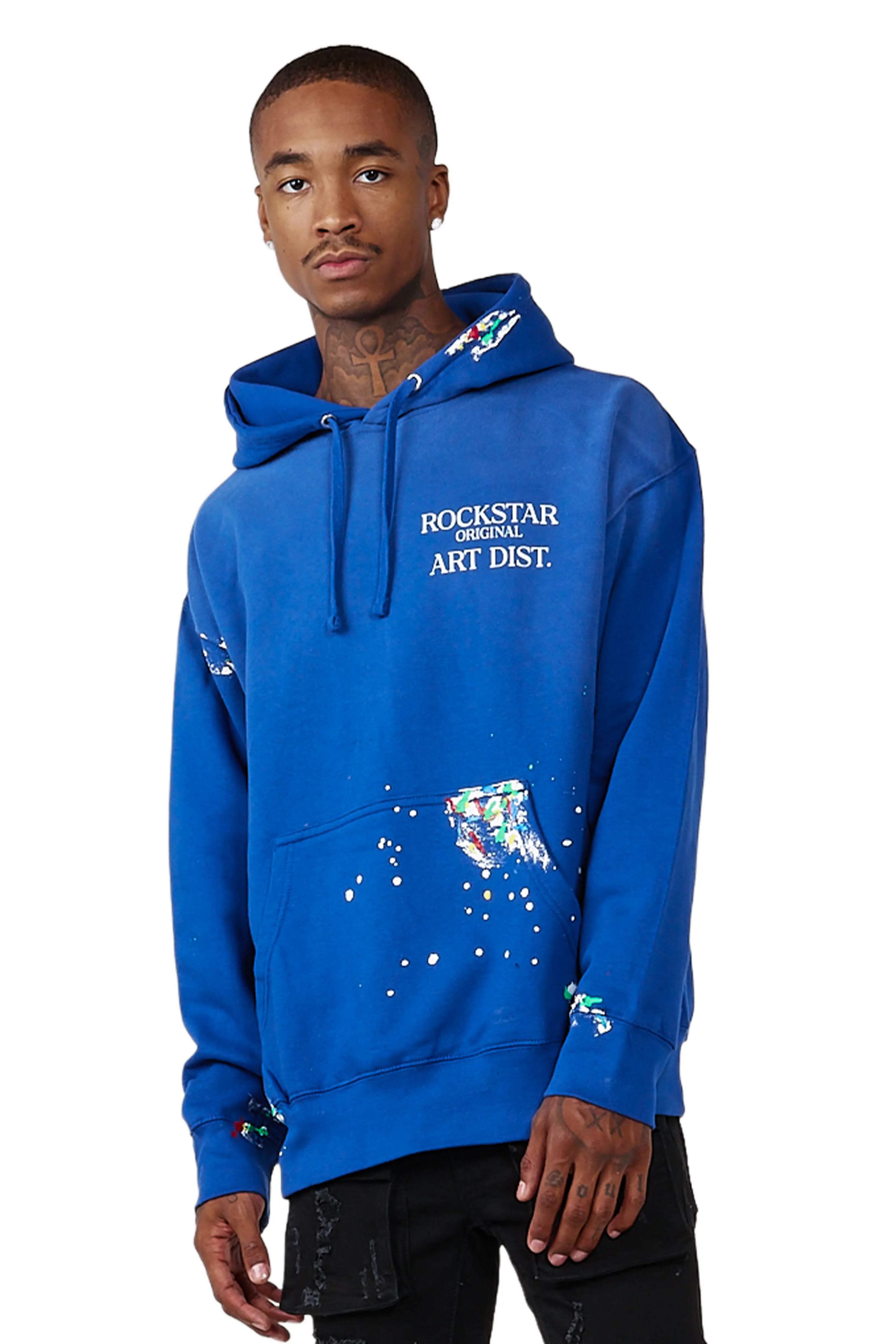 Rockstar Art Dist. Royal Graphic Hoodie