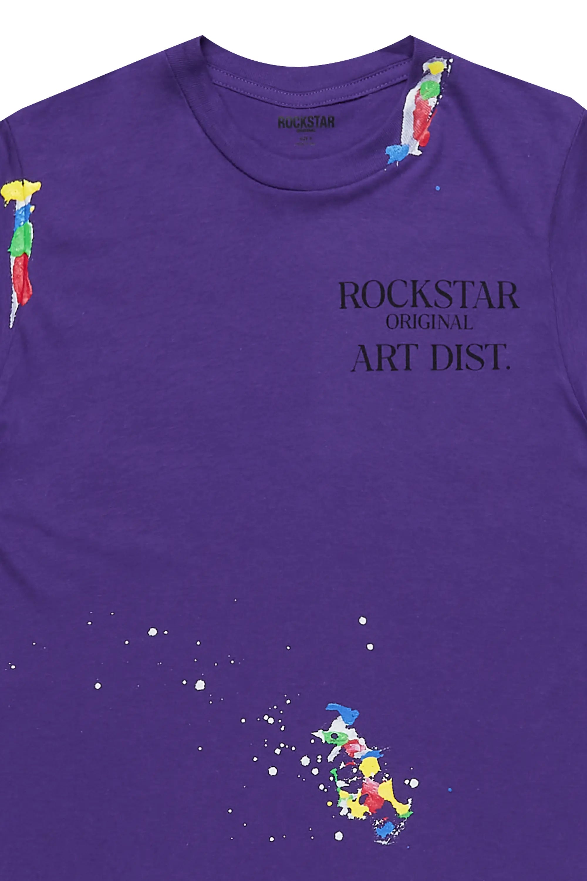 Boys Palmer Purple Graphic T-Shirt