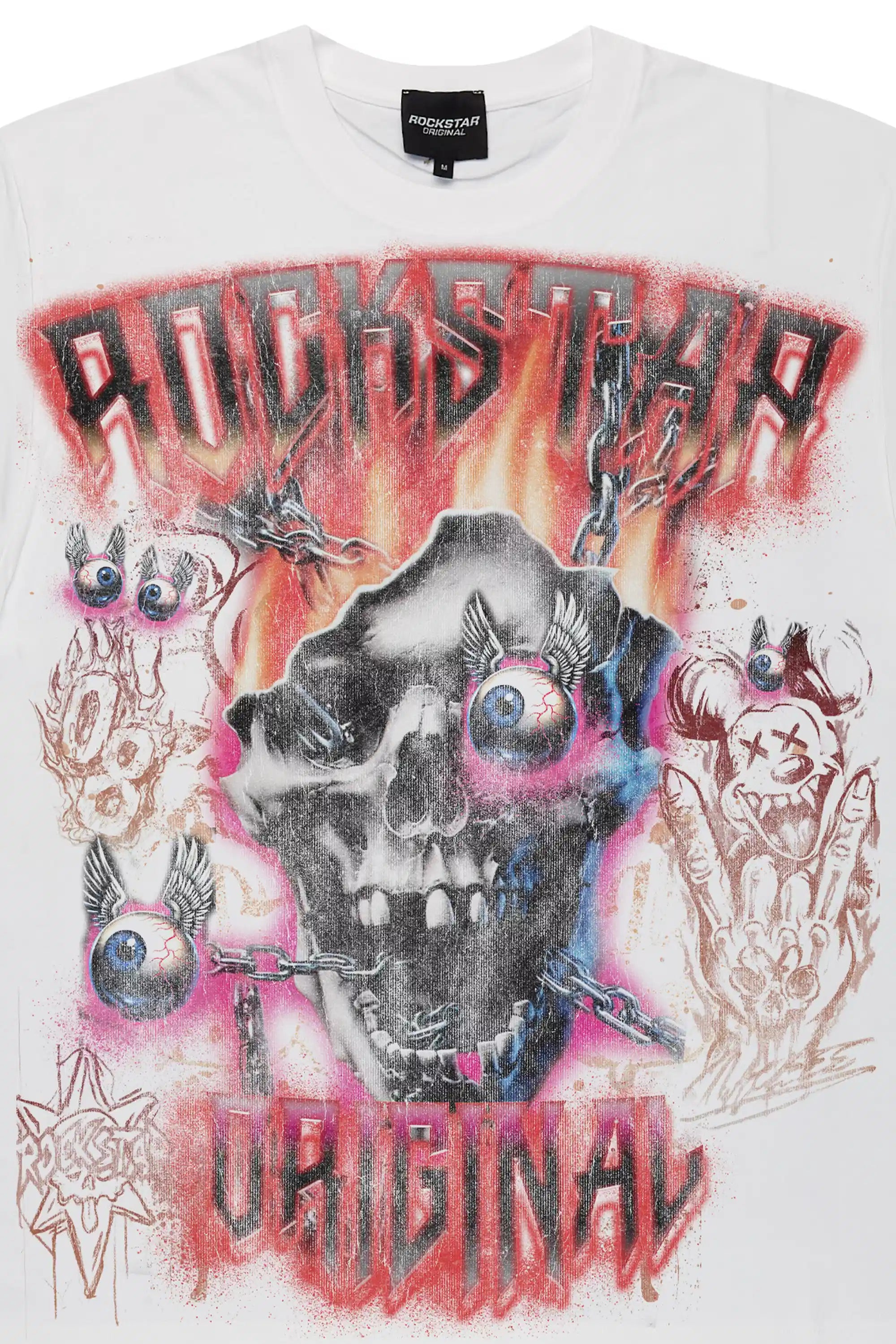 Shamere White Graphic Short Sleeve Tee