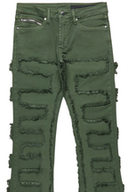 Arne Green Stacked Flare Jean