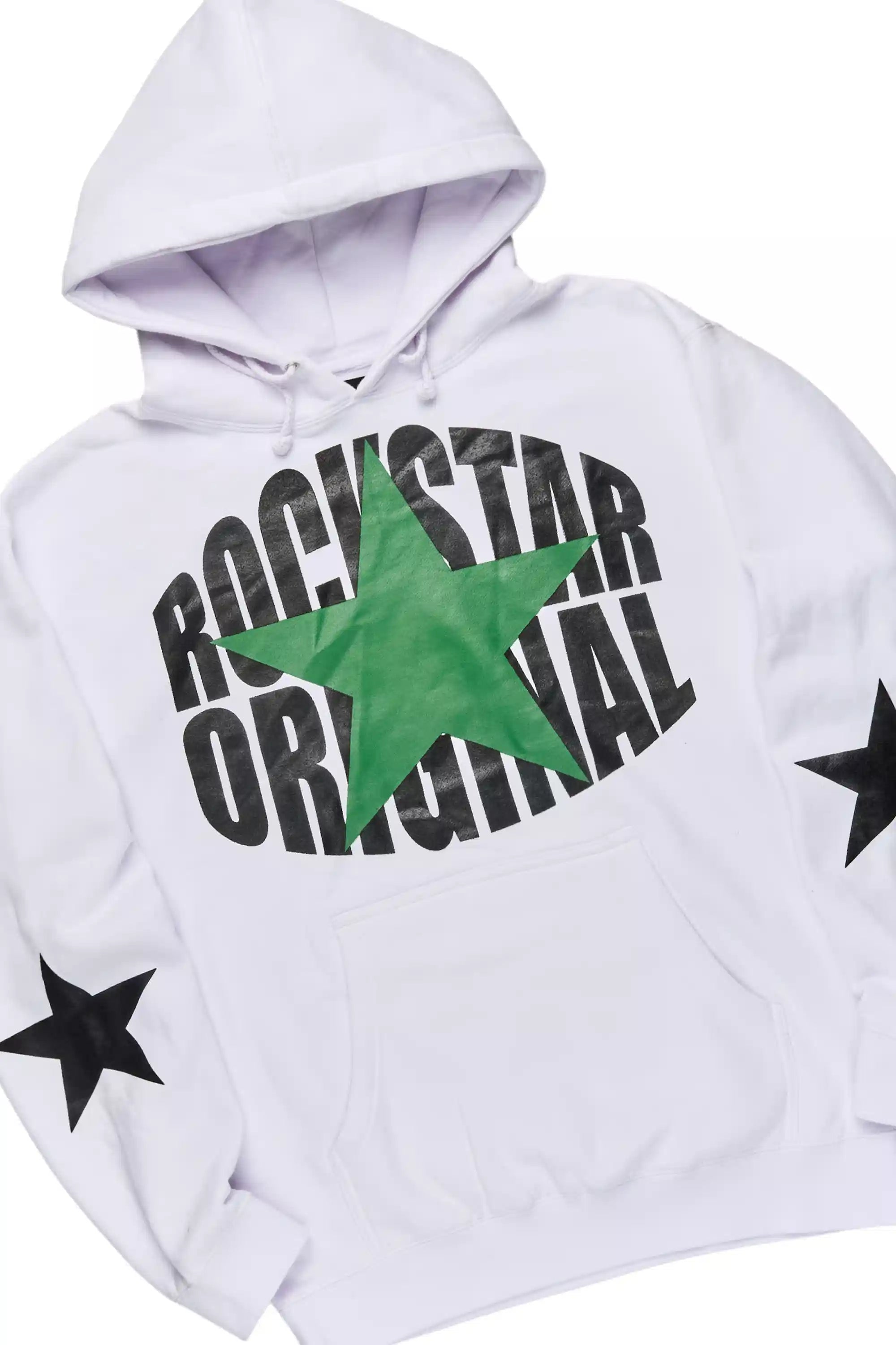Sarge White/Green Hoodie/Stacked Track Set