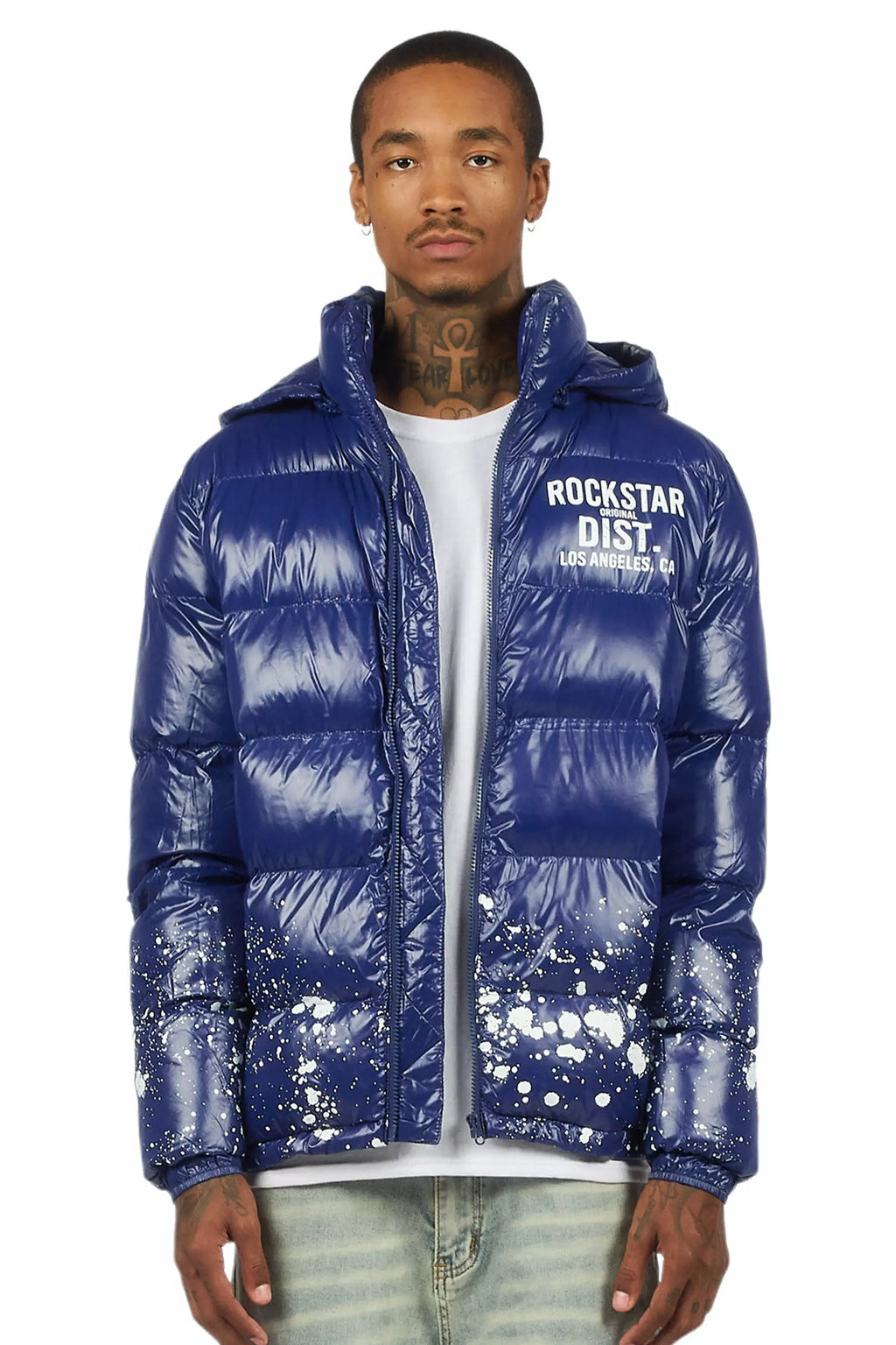 Raffer Navy Heavy Puffer Jacket