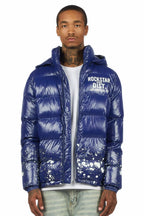 Raffer Navy Heavy Puffer Jacket