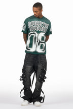 Nealon Black Baggy Cargo Fit Jean