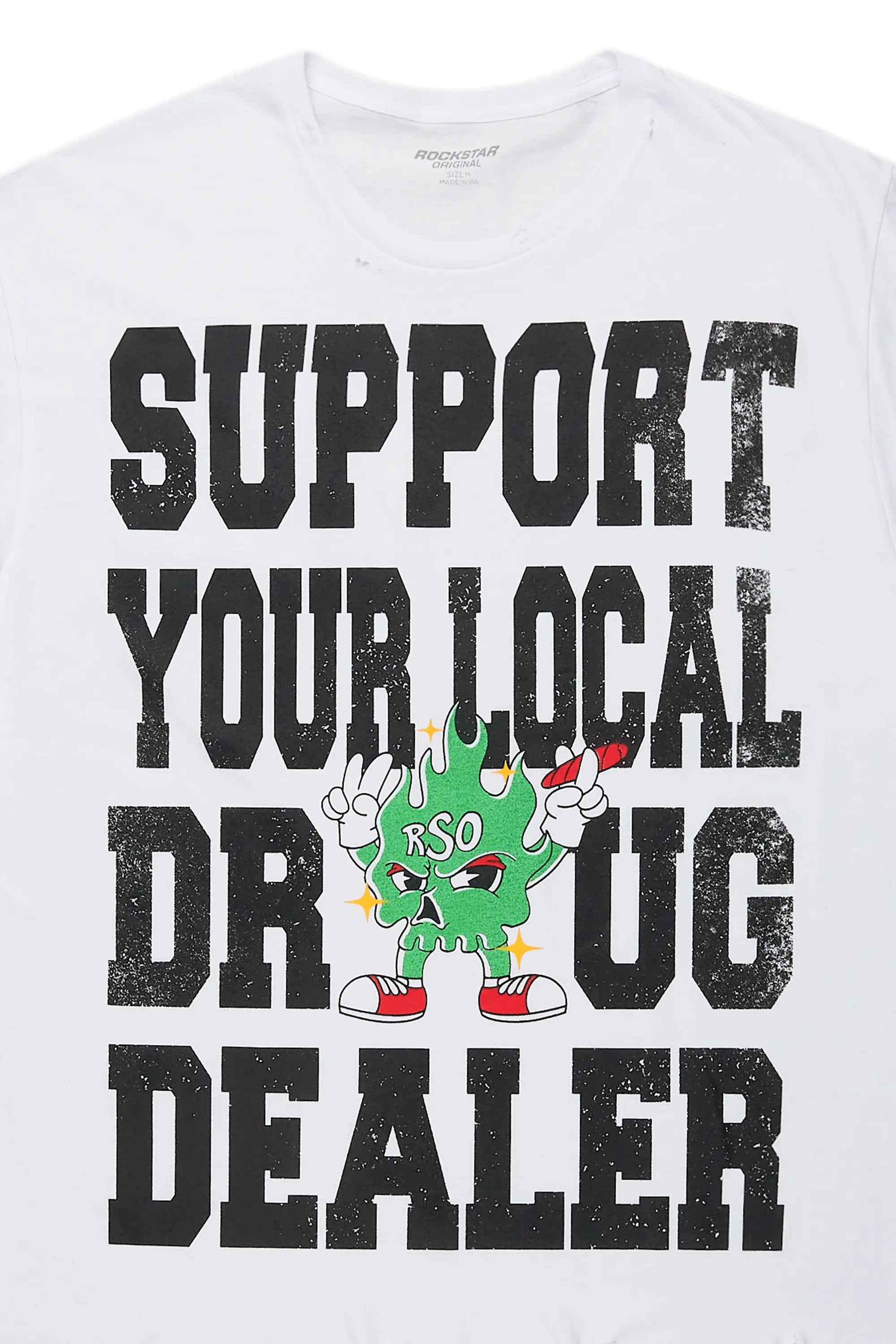 Tarl White Oversized Graphic T-Shirt