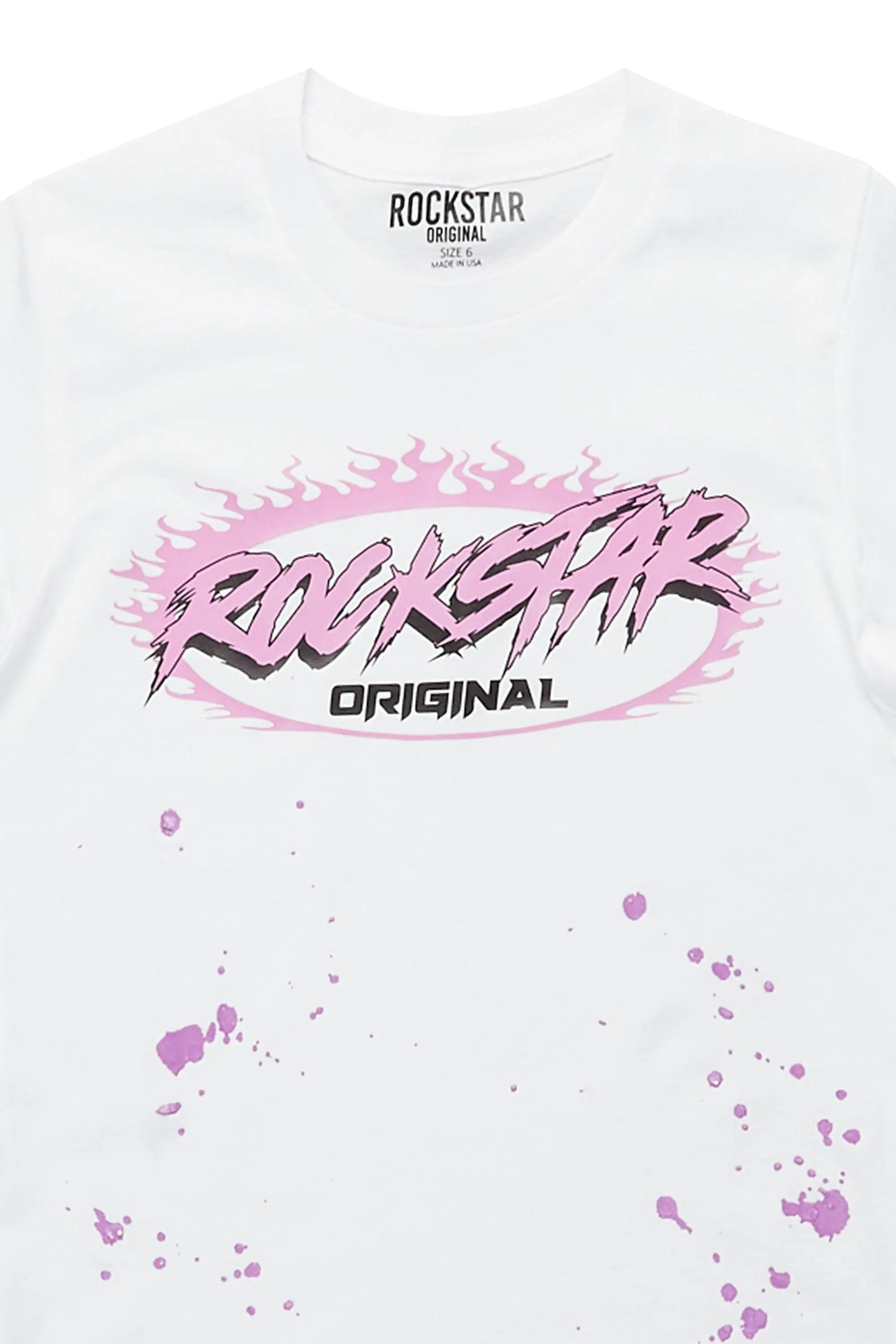 Girls Izzy White Graphic T-Shirt