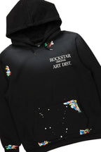 Rockstar Art Dist. Black Hoodie Slim Fit Track Set