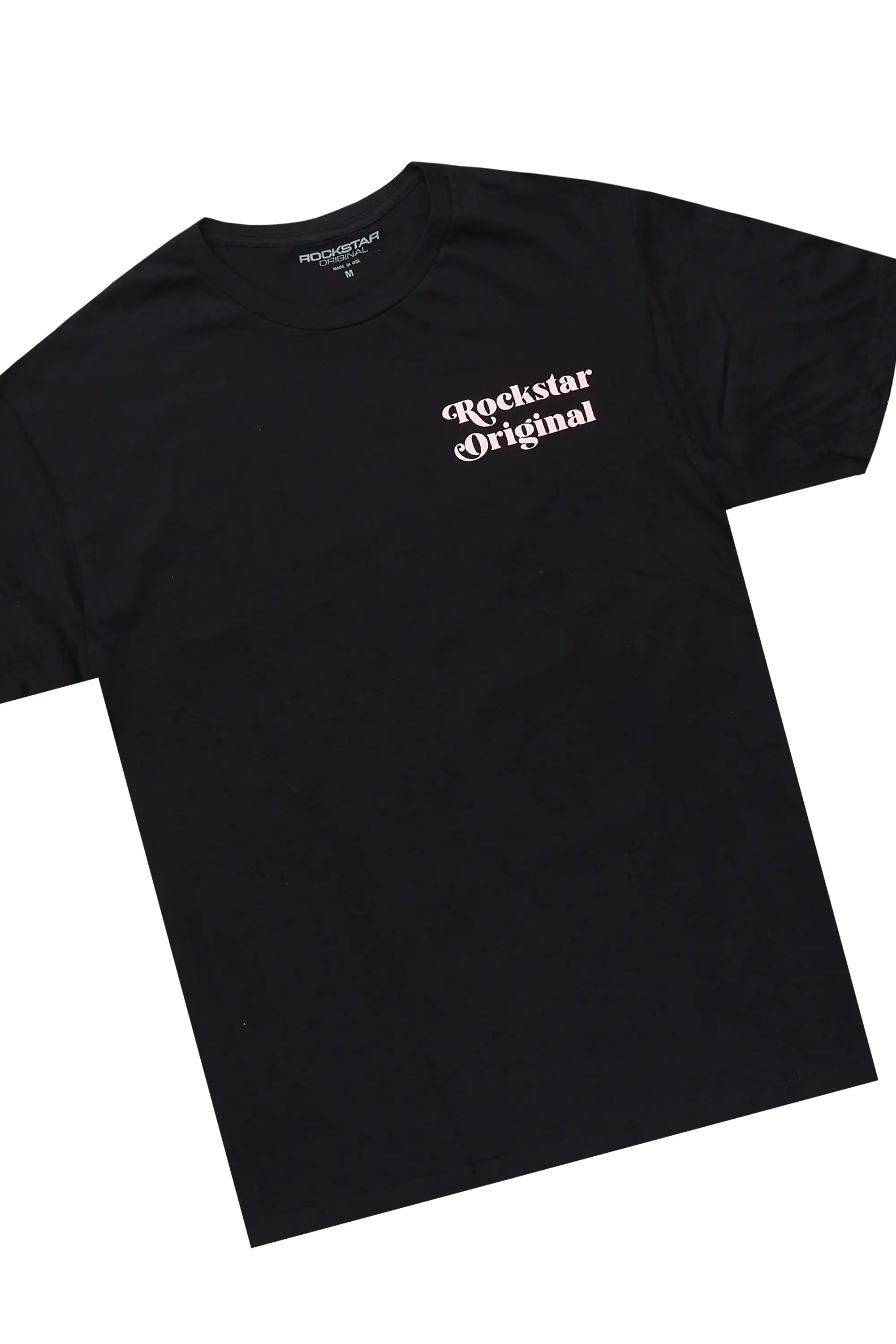 Diamo Black T-Shirt/Slim Fit Jean Set