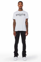 Callie Black Super Stacked Pants