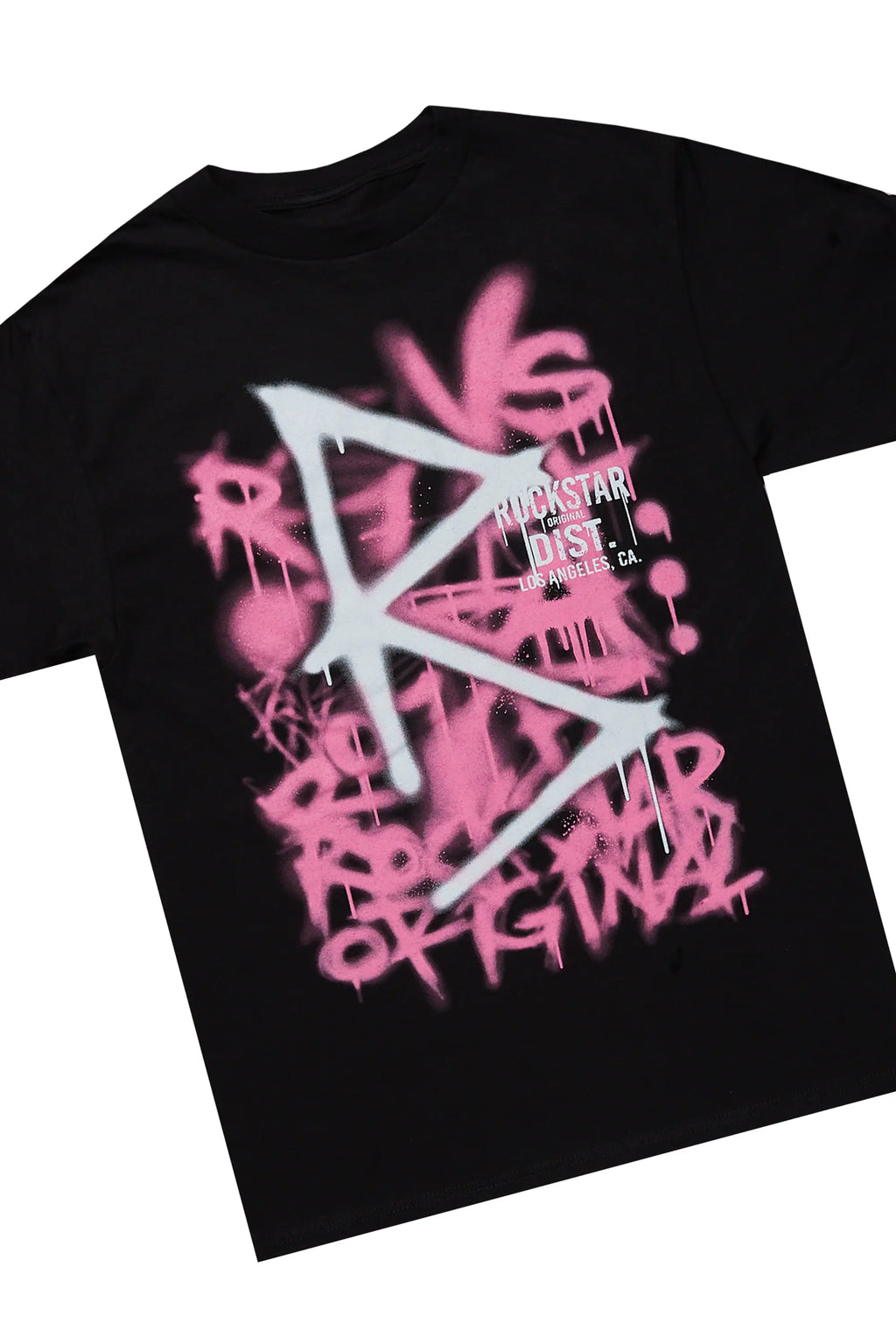 Maliyah Black/Pink T-Shirt & Jean Set