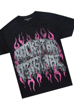 Trinia Black Tee & Keshia Dark Grey Jean Set