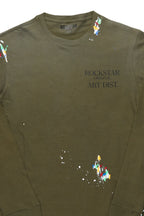 Palmer Dark Green Long Sleeve T-Shirt