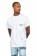 Pallas White Graphic Pocket T-Shirt