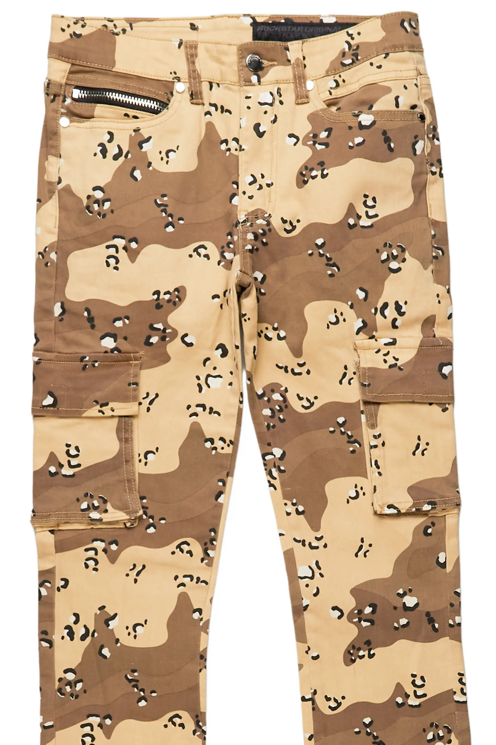 Waage Desert Camo Cargo Stacked Flare Jean