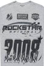 Boys Amos Grey/Black Graphic T-Shirt