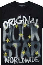 Xaerys Black Oversized Graphic T-Shirt