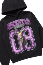 Boys Fields Black/Black Hoodie/Stacked Flare Jean Set