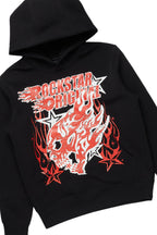 Boys Smitty Black Hoodie/Stacked Flare Jean Set