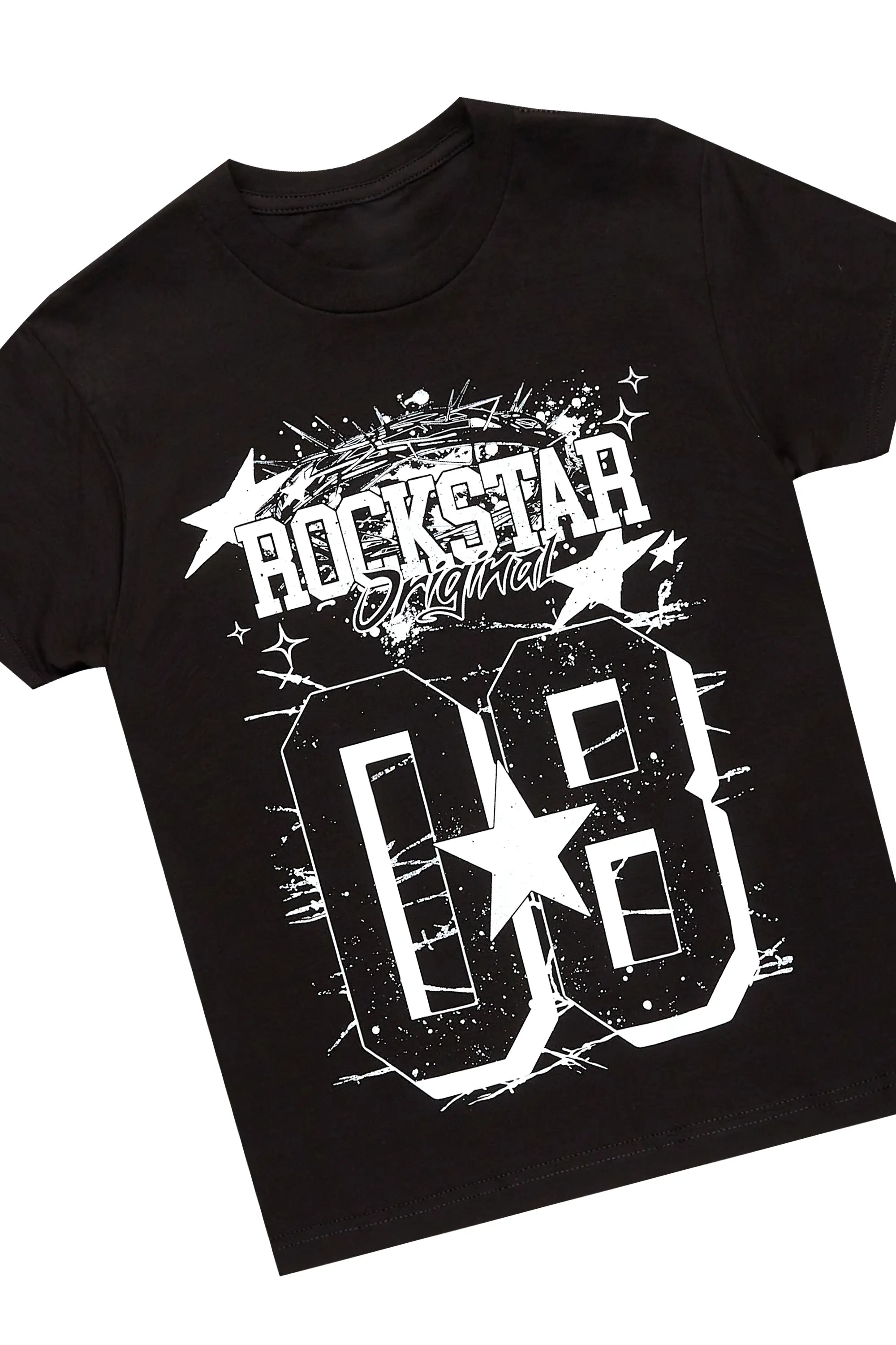 Boys Allstar Black T-Shirt Short Set