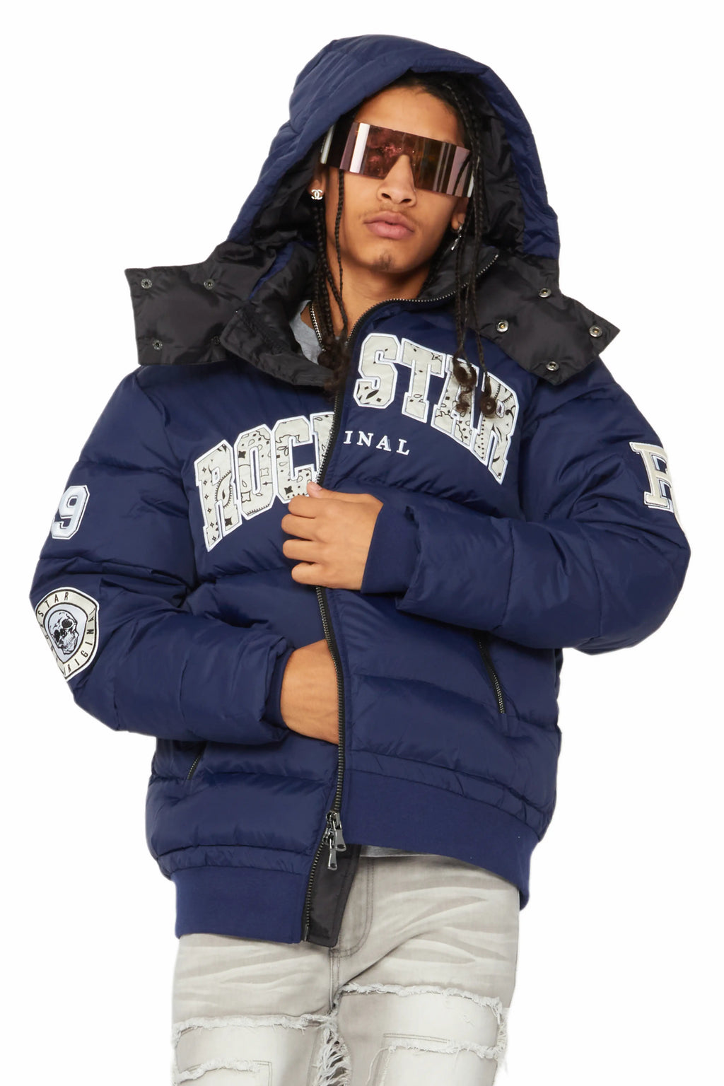 Bronx Navy Heavy Puffer Jacket