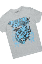 Boys Smitty Grey/Black T-Shirt/Stacked Flare Pant Set