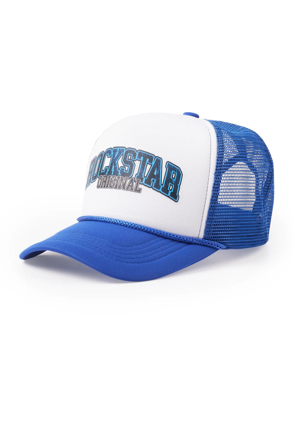 Kaniria White/Royal Blue Trucker Hat