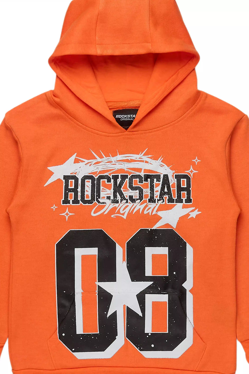 Boys Allstar Orange/Black Graphic Hoodie