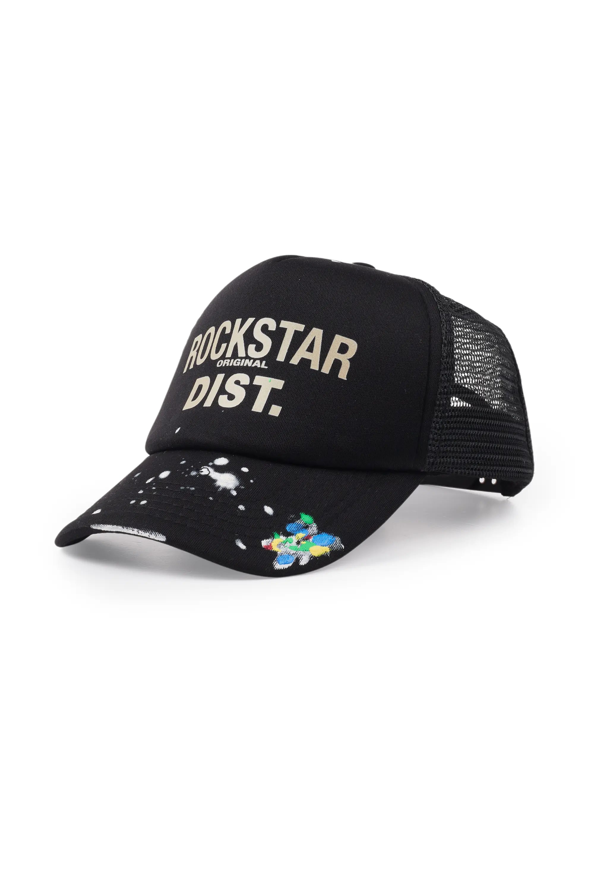 Boys Neptune Black/Beige Trucker Hat