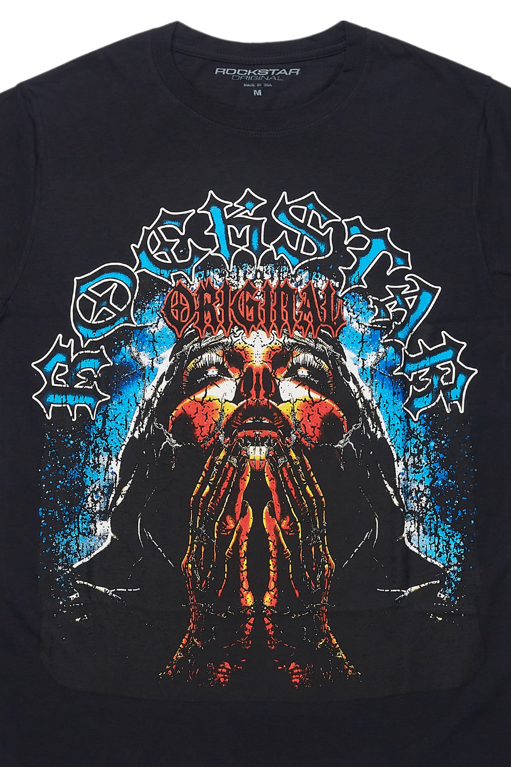 Dallan Black Graphic Muscle T-Shirt