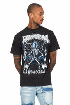 Deathrown Black Graphic T-Shirt