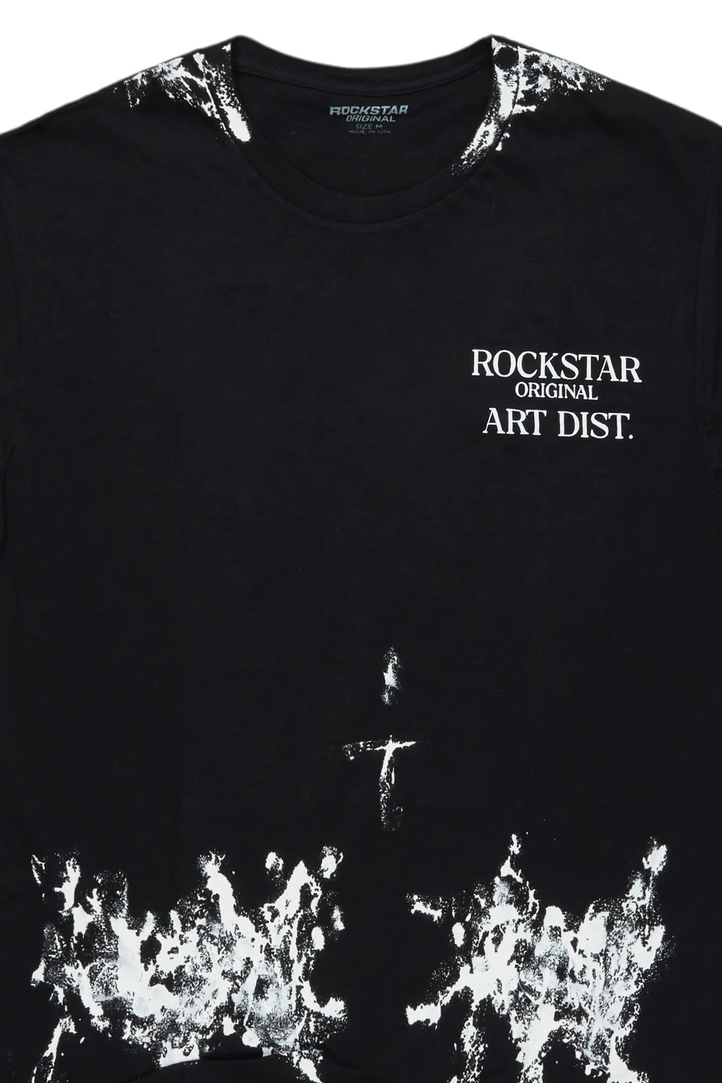 Pilan Black Muscle Graphic T-Shirt