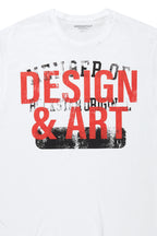 Magar White Oversized Graphic T-Shirt