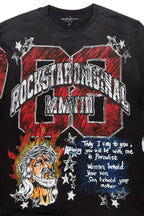 Jesus Crayon Black Long Sleeve Graphic T-Shirt