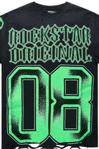 Alim Black/Green Oversized Graphic T-Shirt