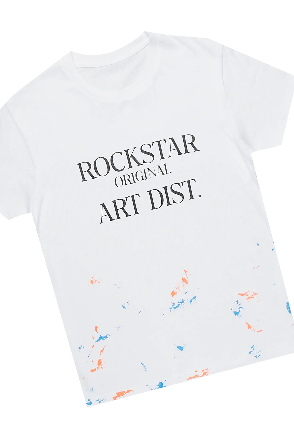 Boys Travis White T-Shirt/Stacked Flare Jean Set