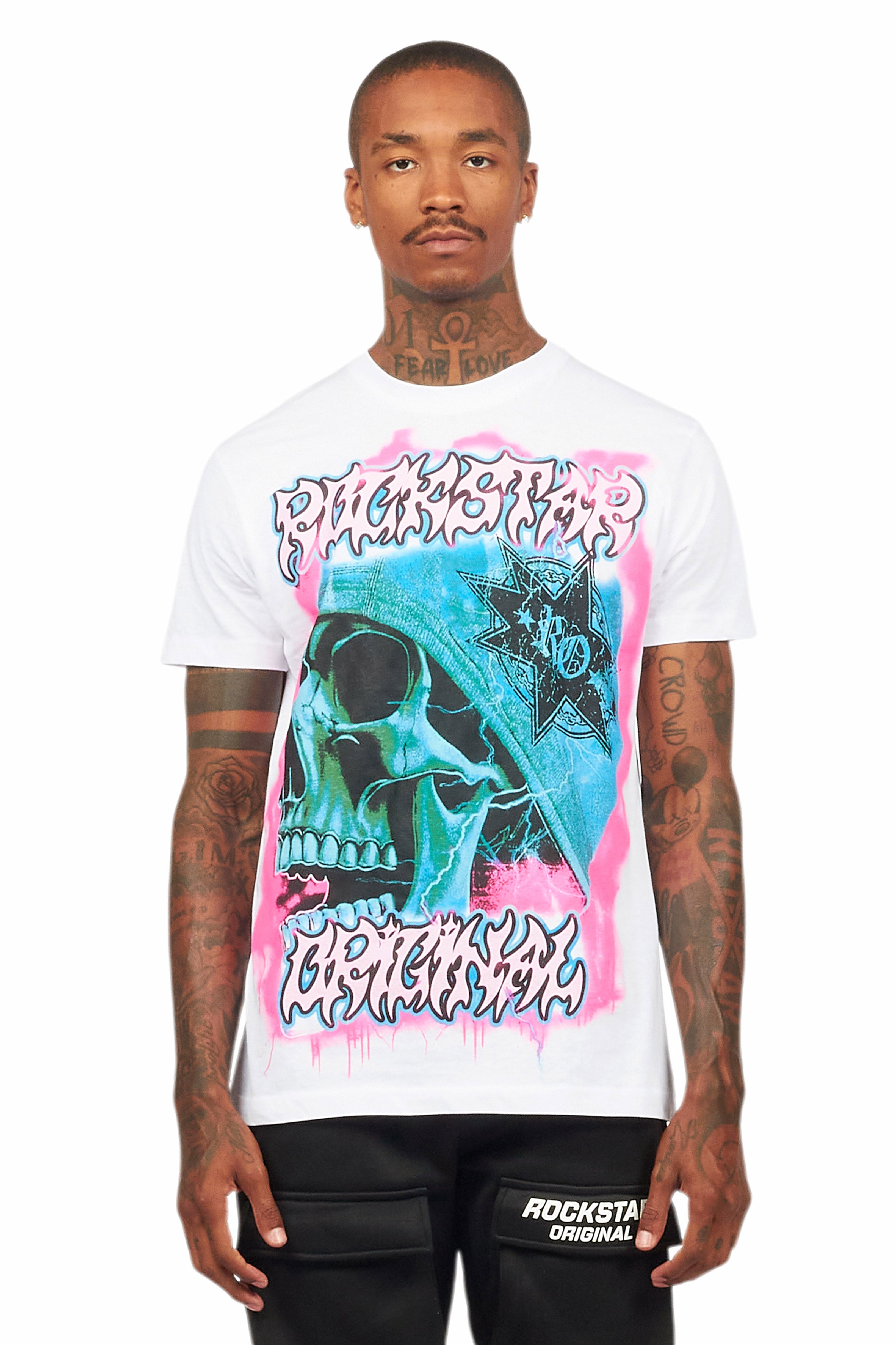 Amari White Graphic T-Shirt