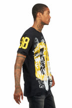 Grill Black/Yellow Graphic Oversized T-Shirt
