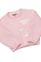 Girls Hadley Blush Crop Top Pant Set