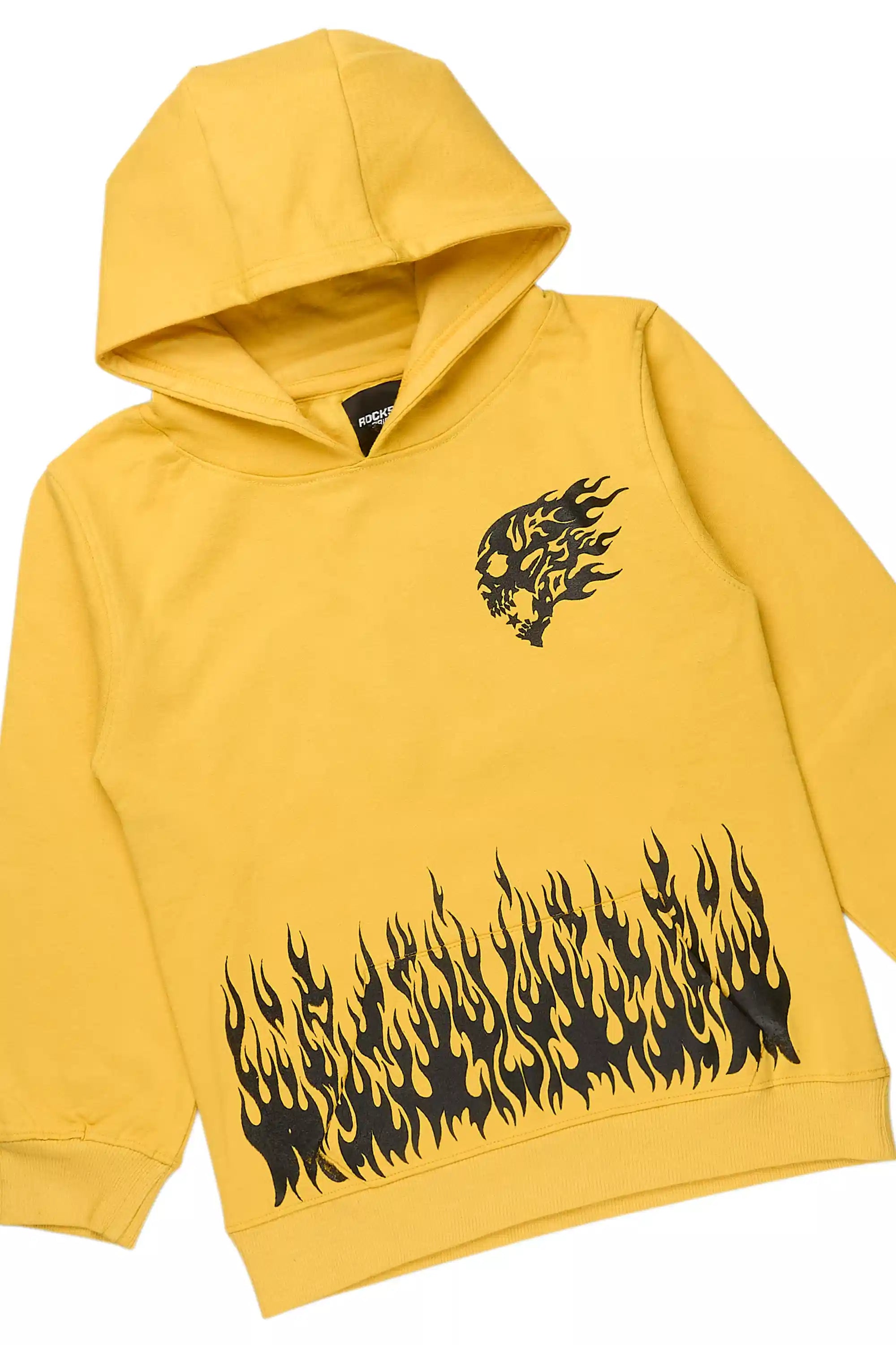 Boys Bubble Yellow/Black Stacked Flare Track Set