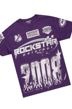 Amos Purple Graphic T-Shirt & Dag Dark Grey Jean Bundle
