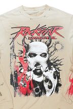 Mercy Beige Long Sleeve Graphic T-Shirt