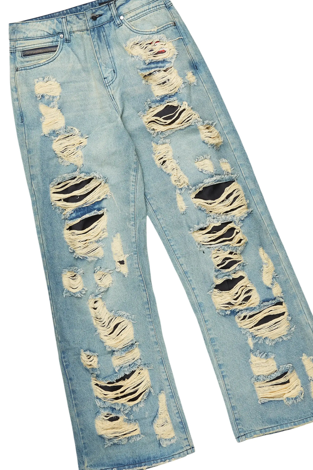 Boys Gabin Beige Hoodie/Baggy Fit Jean Set