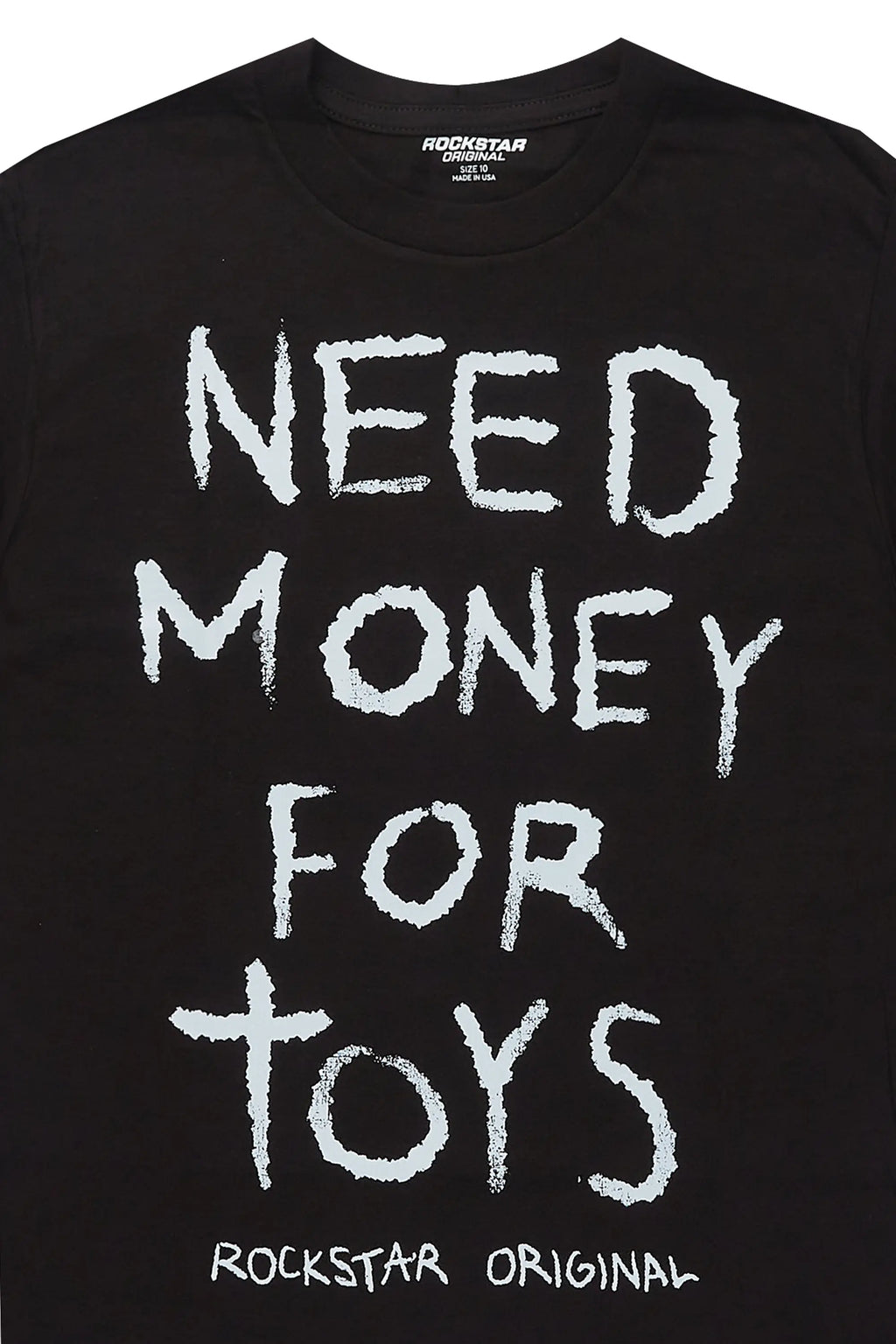 Boys M4Toys Black Graphic T-Shirt
