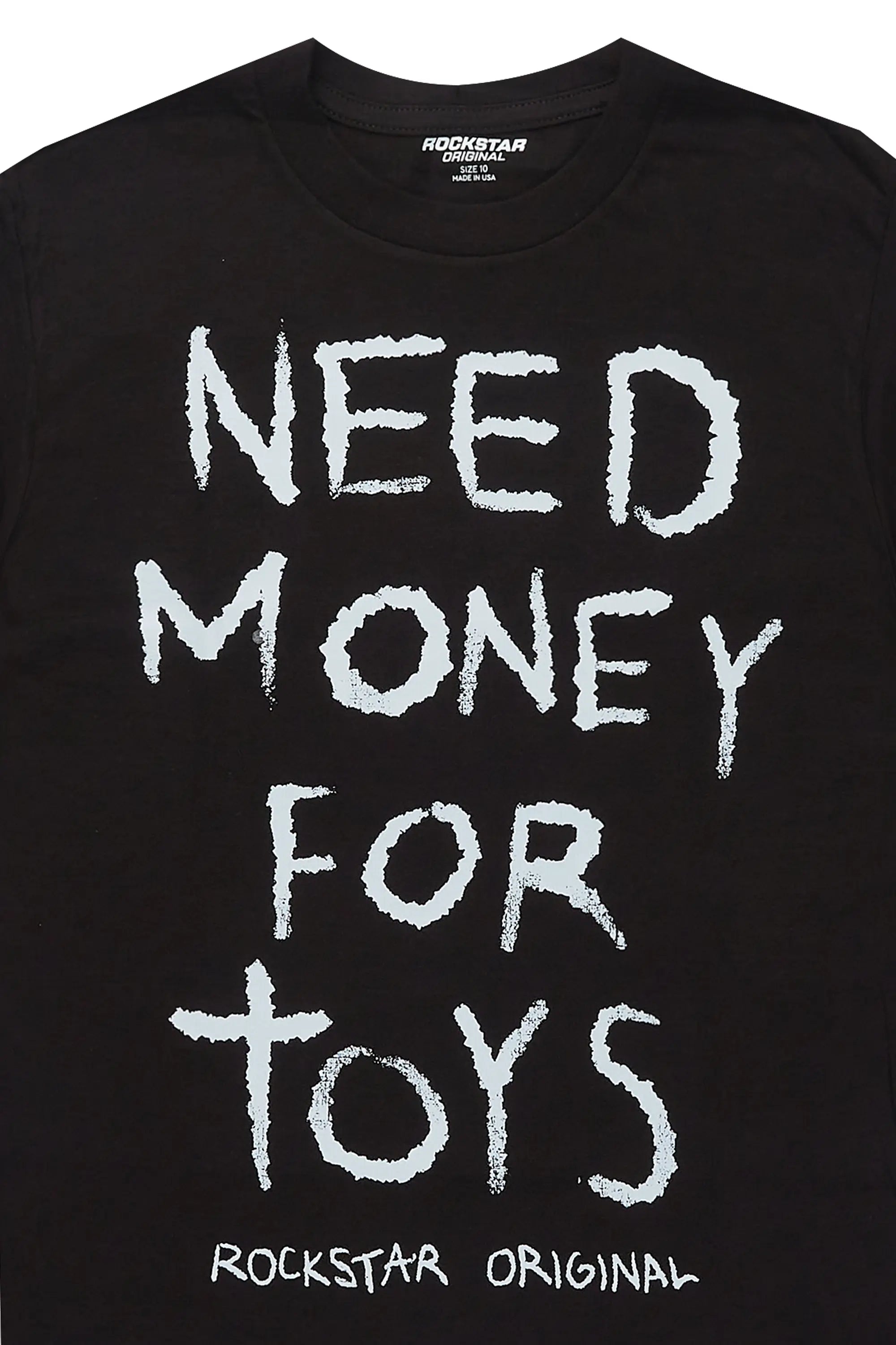 Boys M4Toys Black Graphic T-Shirt