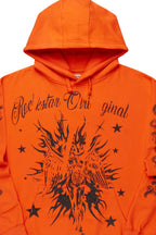 Mermaid Orange Graphic Hoodie
