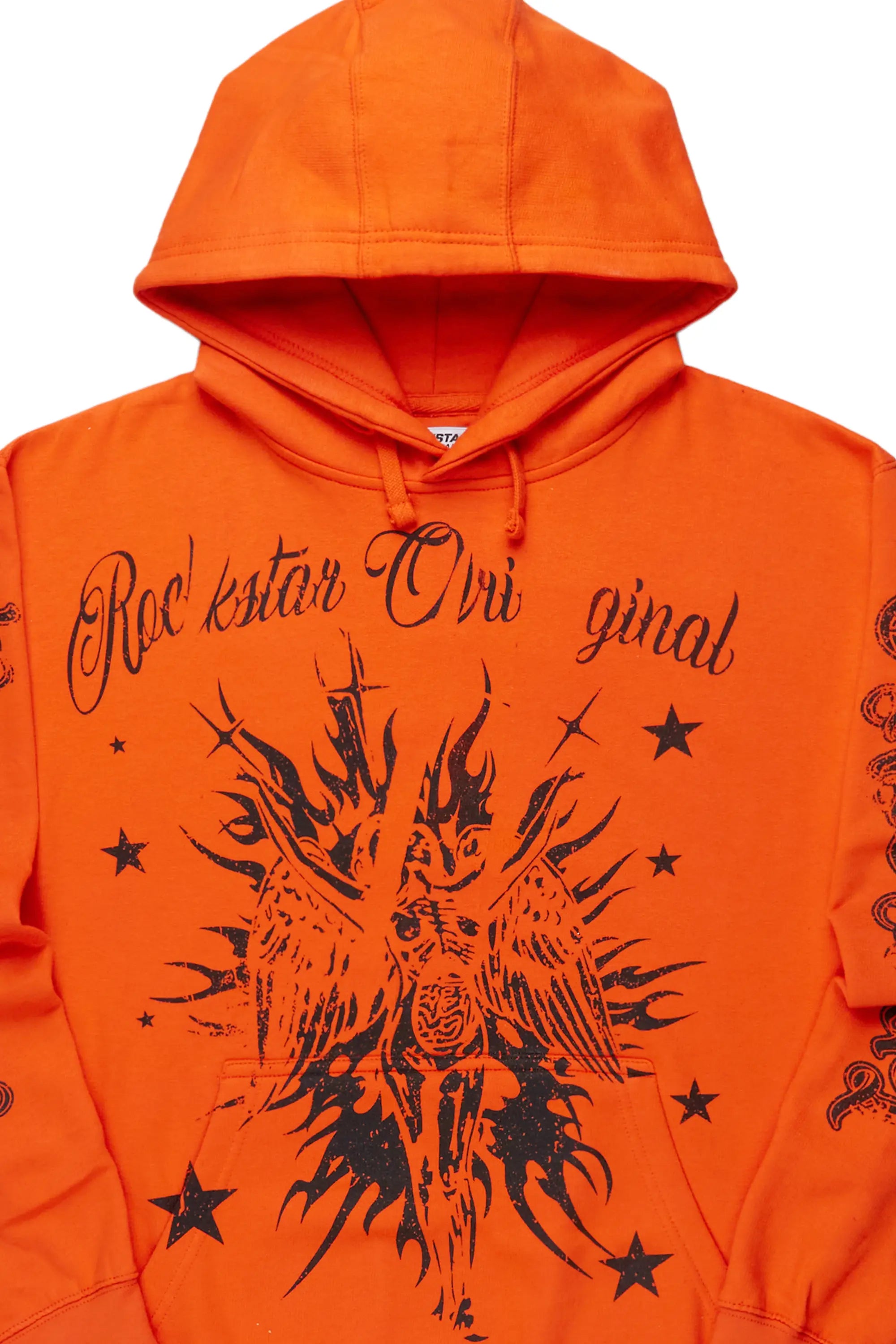 Mermaid Orange Graphic Hoodie