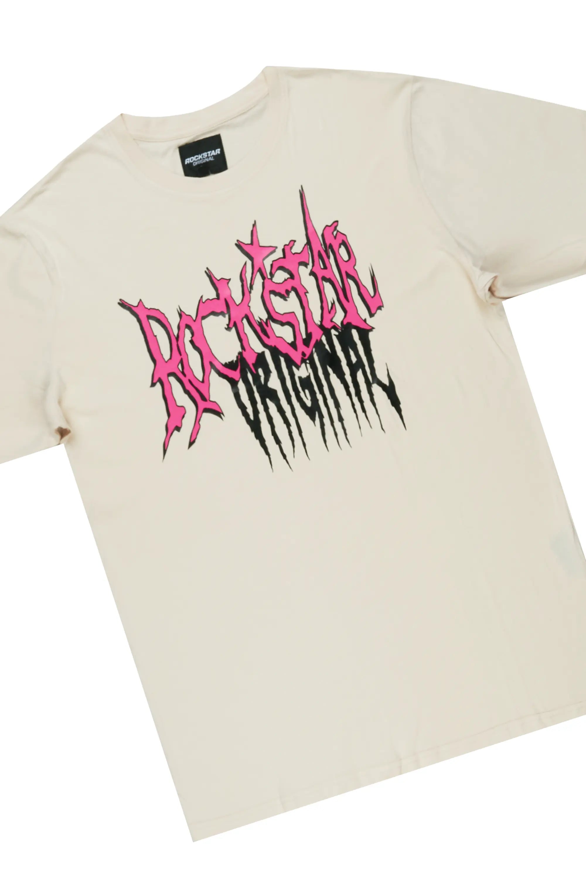 Ashton Beige T-Shirt Short Set